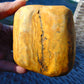367 gram Polished Indonesia Yellow Fragrance Amber for Healing KM20