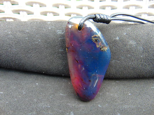 36 gr Pendant Indonesian Blue Amber for Healing PAR16