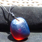 9 gr Pendant 33x27x16 mm Indonesian Blue Amber for Healing 25A454