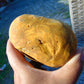 367 gram Polished Indonesia Yellow Fragrance Amber for Healing KM20