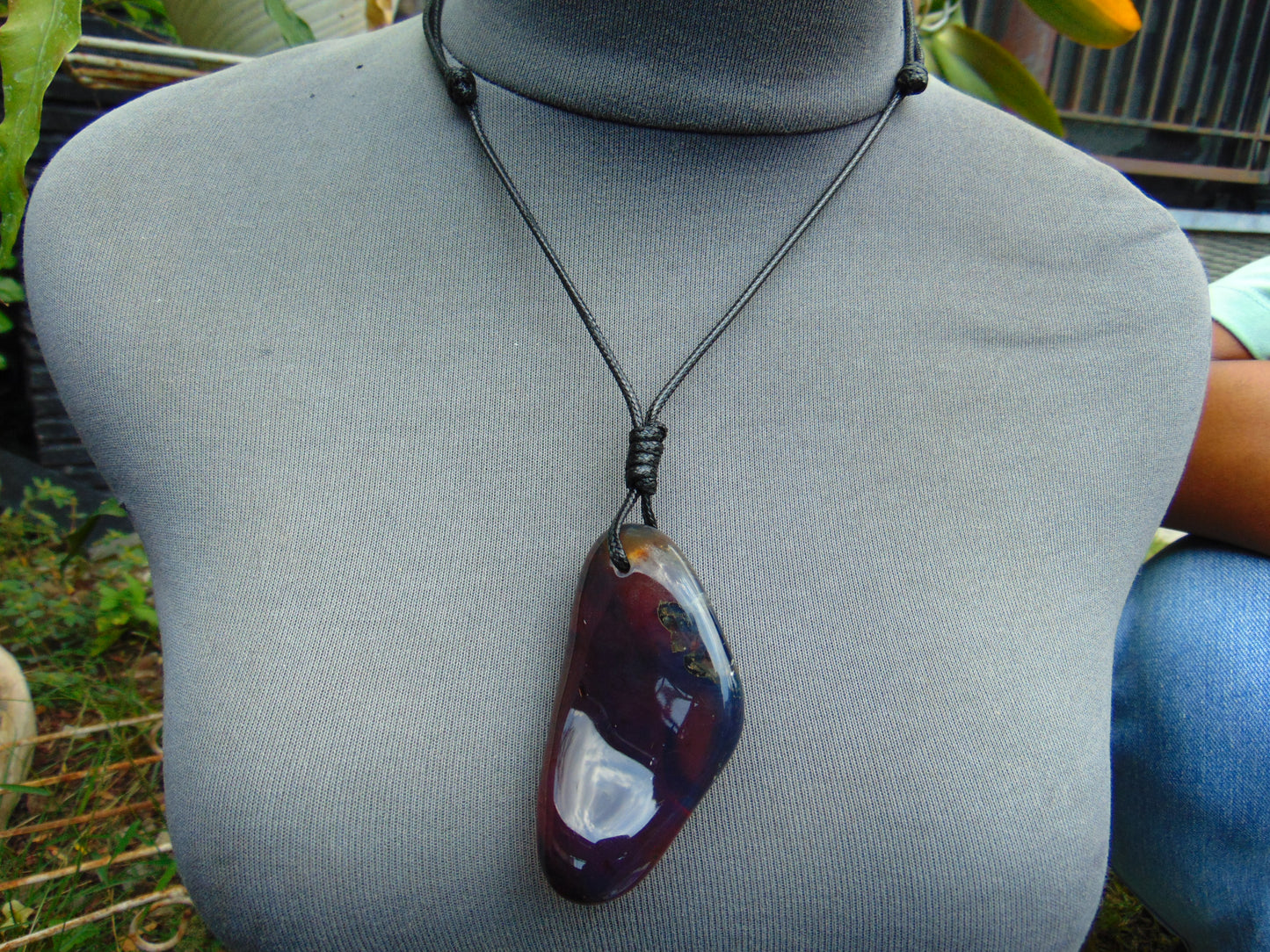 36 gr Pendant Indonesian Blue Amber for Healing PAR16