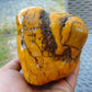 247 gram Polished Indonesia Yellow Fragrance Amber for Healing KM19