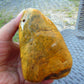 247 gram Polished Indonesia Yellow Fragrance Amber for Healing KM19