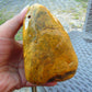 247 gram Polished Indonesia Yellow Fragrance Amber for Healing KM19