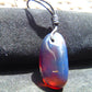 6 gr Pendant 35x20x15 mm Indonesian Crystal Blue Amber for Healing 25A439