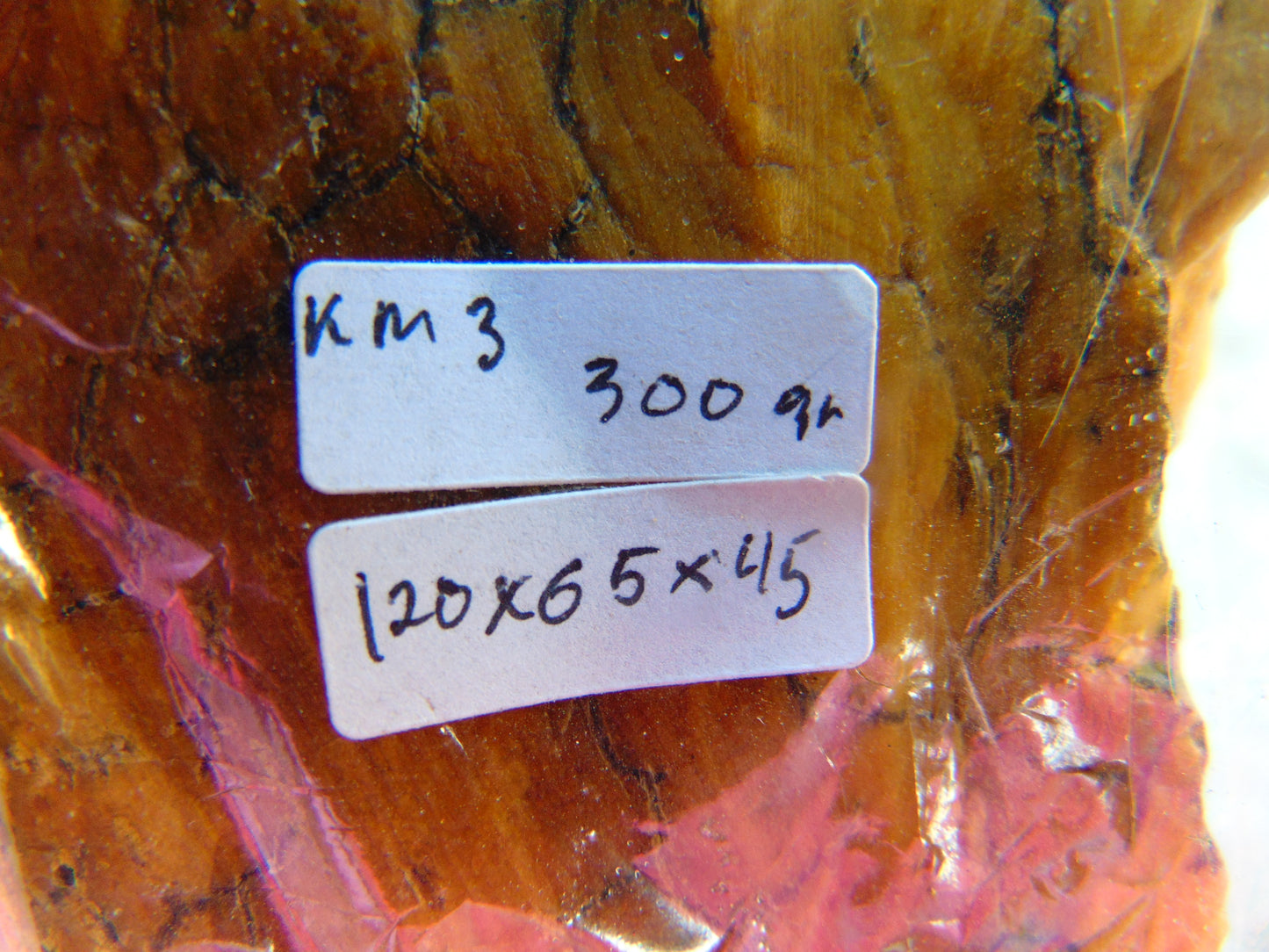 300 gram Polished Indonesia Yellow Fragrance Amber for Healing KM3