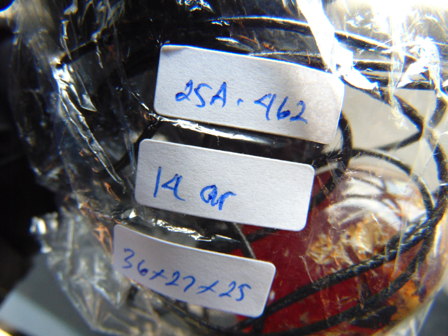 14 gr Pendant 36x27x25 mm Indonesian Blue Amber for Healing 25A462