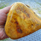 522 gram Polished Indonesia Yellow Fragrance Amber for Healing KM9