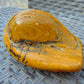 328 gram Polished Indonesia Yellow Fragrance Amber for Healing KM11