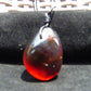 11 gr Pendant 38x27x21 mm Indonesian Crystal Red Blue Amber for Healing 25A436