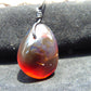 11 gr Pendant 38x27x21 mm Indonesian Crystal Red Blue Amber for Healing 25A436