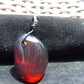 11 gr Pendant 38x27x21 mm Indonesian Crystal Red Blue Amber for Healing 25A436