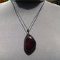 11 gr Pendant 38x27x21 mm Indonesian Crystal Red Blue Amber for Healing 25A436