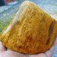 329 gram Polished Indonesia Yellow Fragrance Amber for Healing KM5