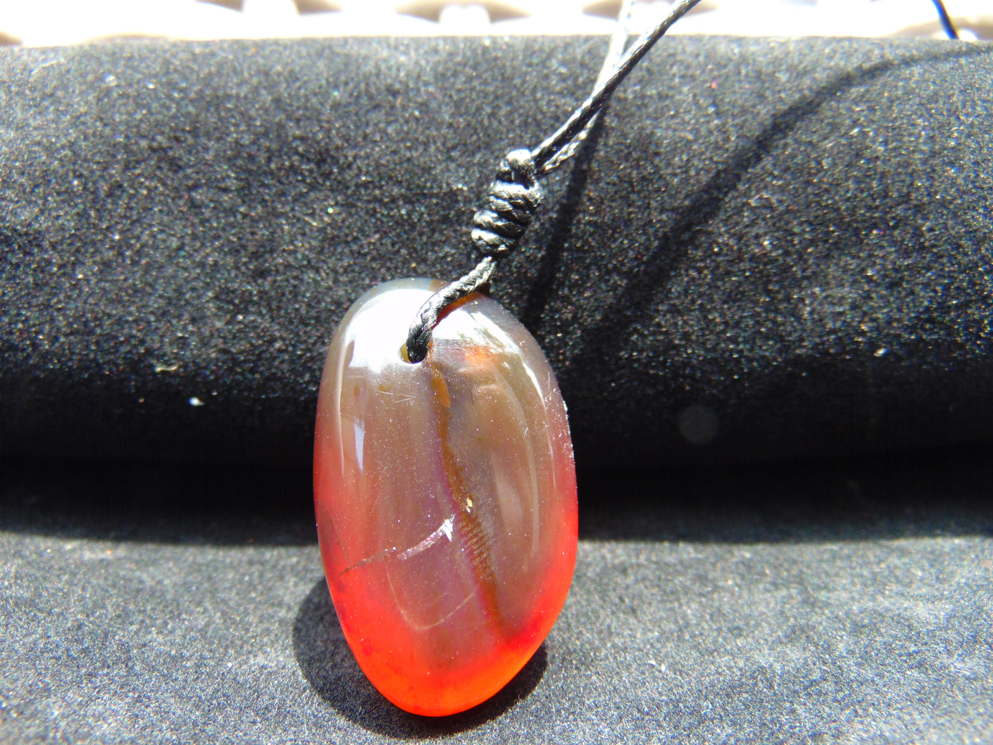 5 gr Pendant 32x20x15 mm Indonesian Red Violet Amber for Healing 25A442