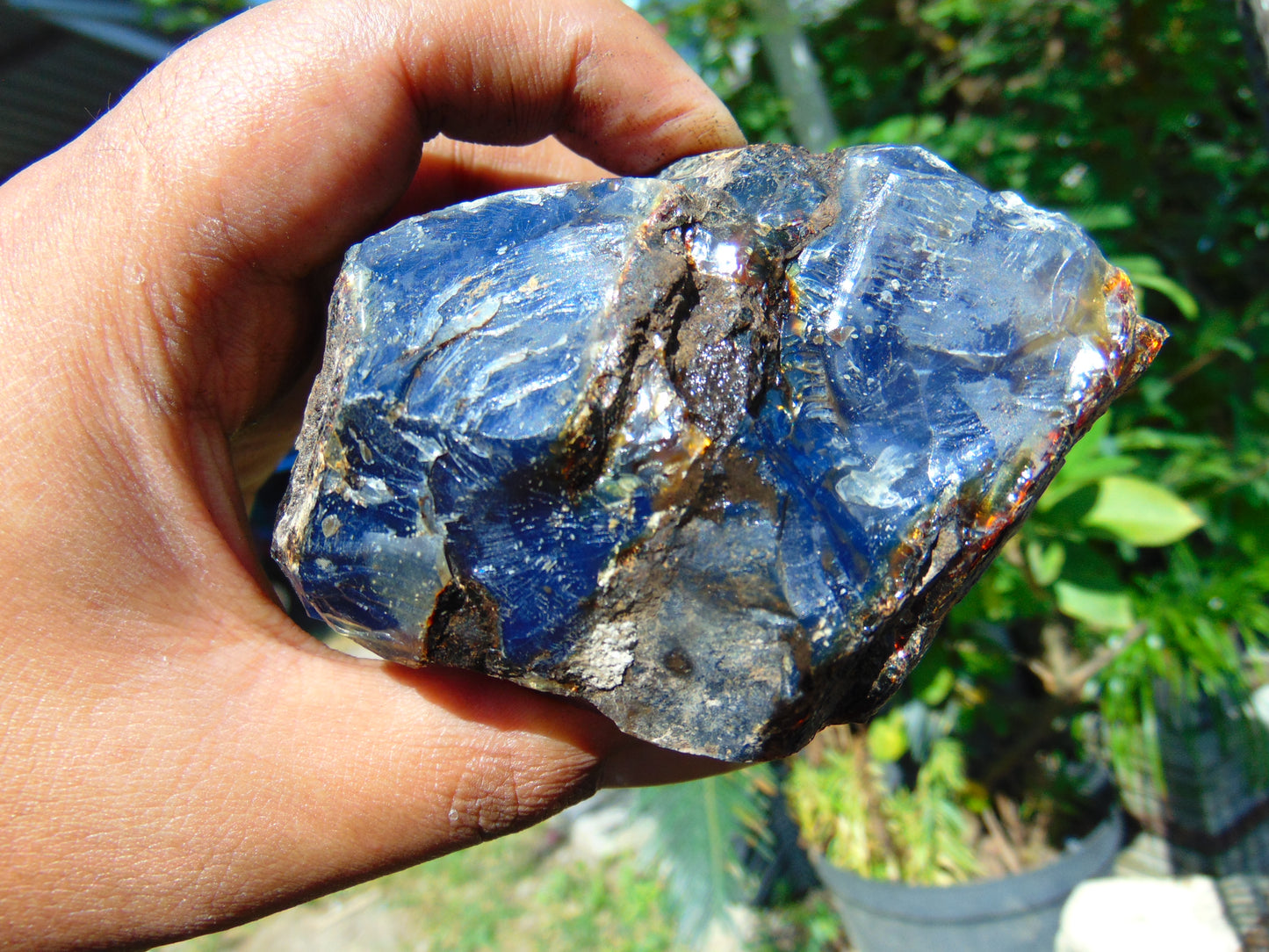 138 gram Rough Raw Indonesian Blue Amber for Healing RBM50