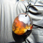 6 gr Pendant 27x24x16 mm Indonesian Inclusion Blue Amber for Healing 25A440