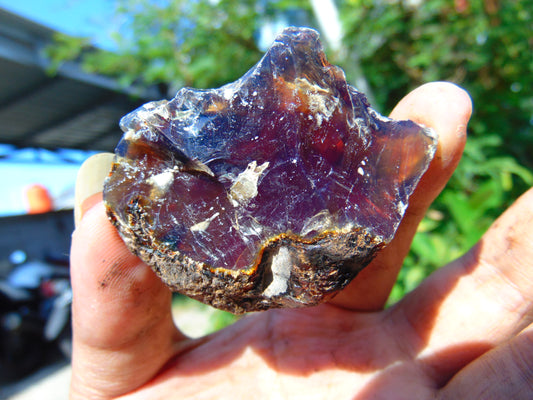 21 gram Rough Raw Indonesian Blue Amber for Healing RBM35