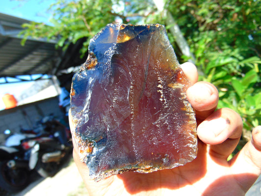 104 gram Rough Raw Indonesian Blue Amber for Healing RBM28