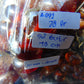78 gram Small Beads Combination Necklace Indonesian Red Yellow Blue Amber for Healing A692