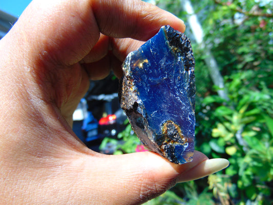 25 gram Rough Raw Indonesian Blue Amber for Healing RBM31