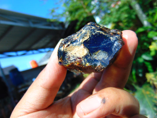 27 gram Rough Raw Indonesian Blue Amber for Healing RBM39