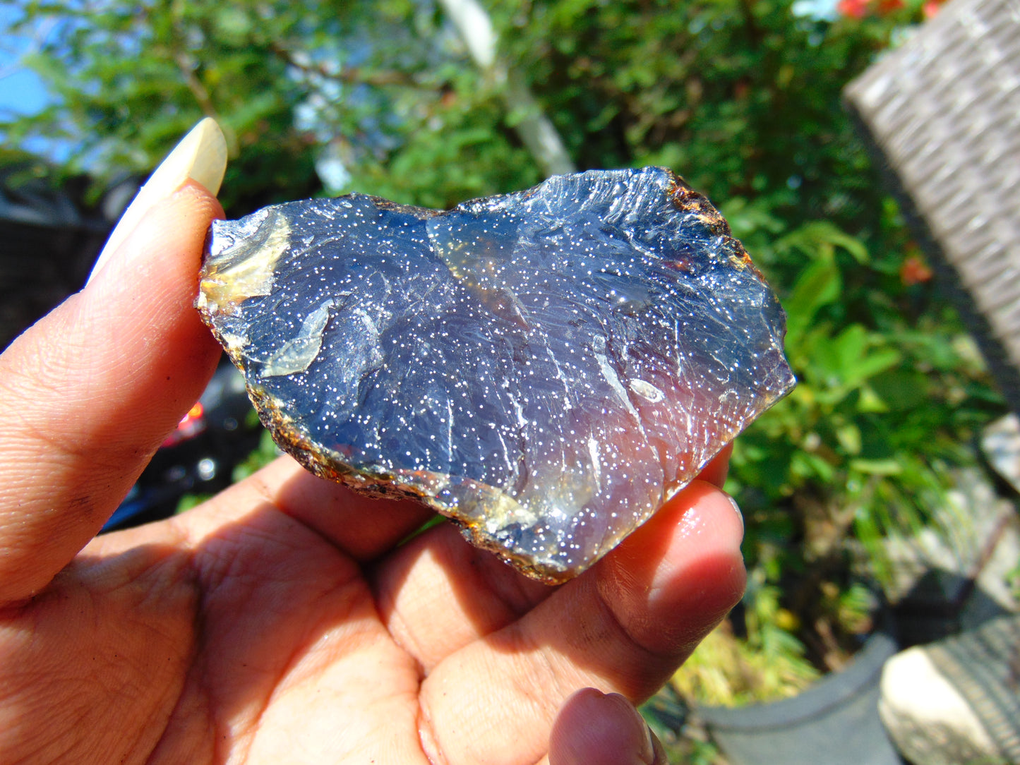 46 gram Rough Raw Indonesian Blue Amber for Healing RBM51