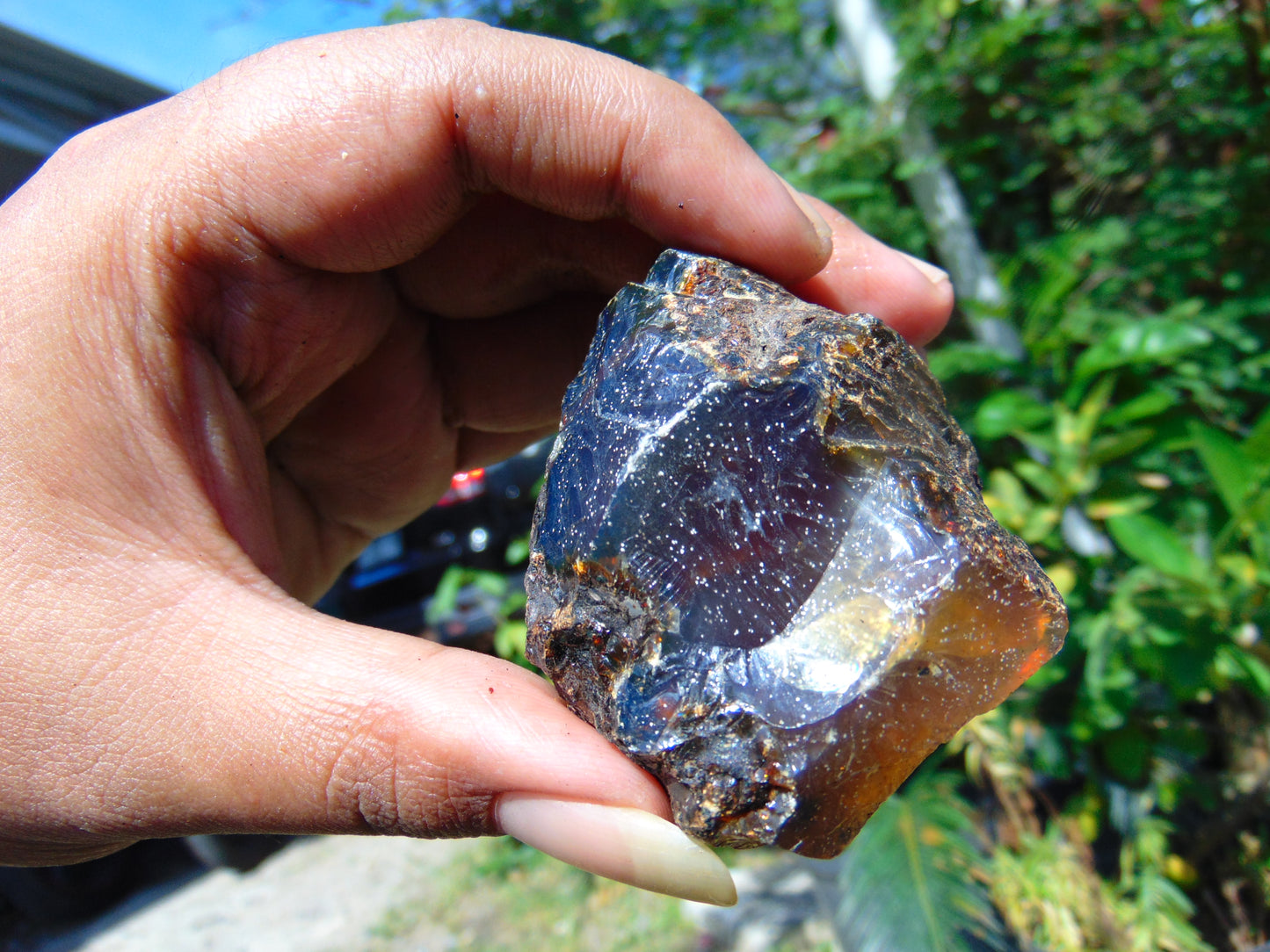 46 gram Rough Raw Indonesian Blue Amber for Healing RBM51