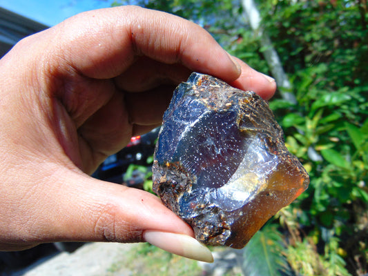 46 gram Rough Raw Indonesian Blue Amber for Healing RBM51
