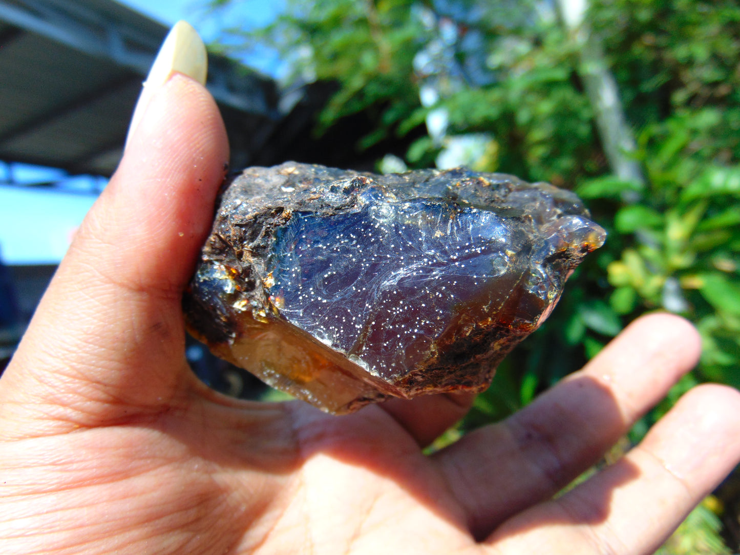 46 gram Rough Raw Indonesian Blue Amber for Healing RBM51