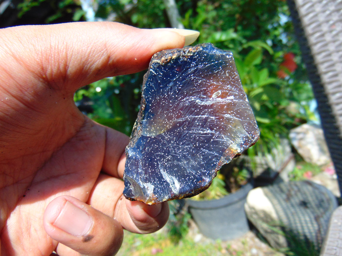 46 gram Rough Raw Indonesian Blue Amber for Healing RBM51