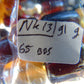 91 gram Small Beads Combination Necklace Indonesian Red Yellow Blue Amber for Healing NK13