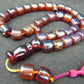109 gr Komboloi Tasbih Rosary 33+2 Beads 16x16 mm Indonesian Yellow Bluish Amber for Healing TT35