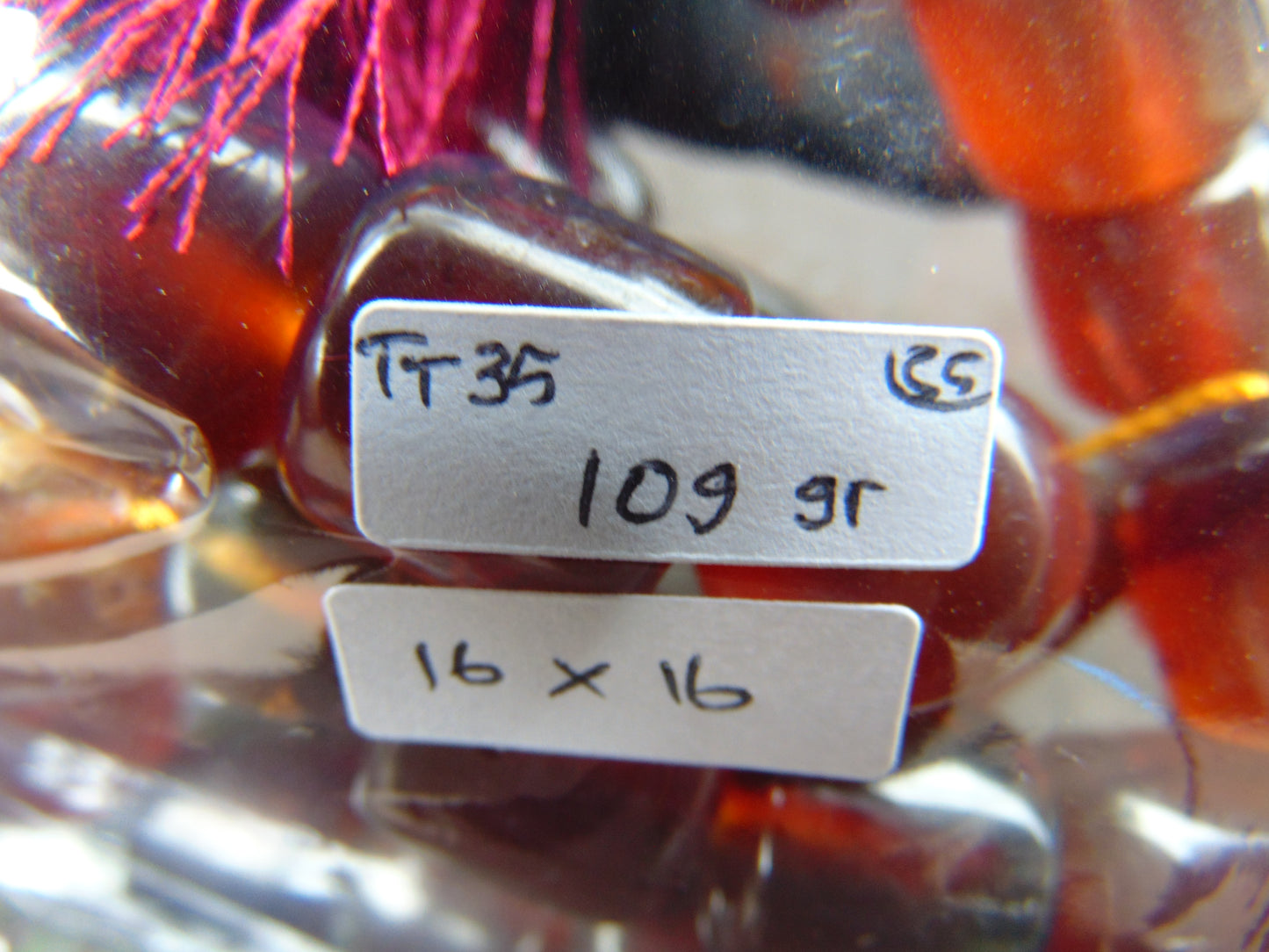 109 gr Komboloi Tasbih Rosary 33+2 Beads 16x16 mm Indonesian Yellow Bluish Amber for Healing TT35