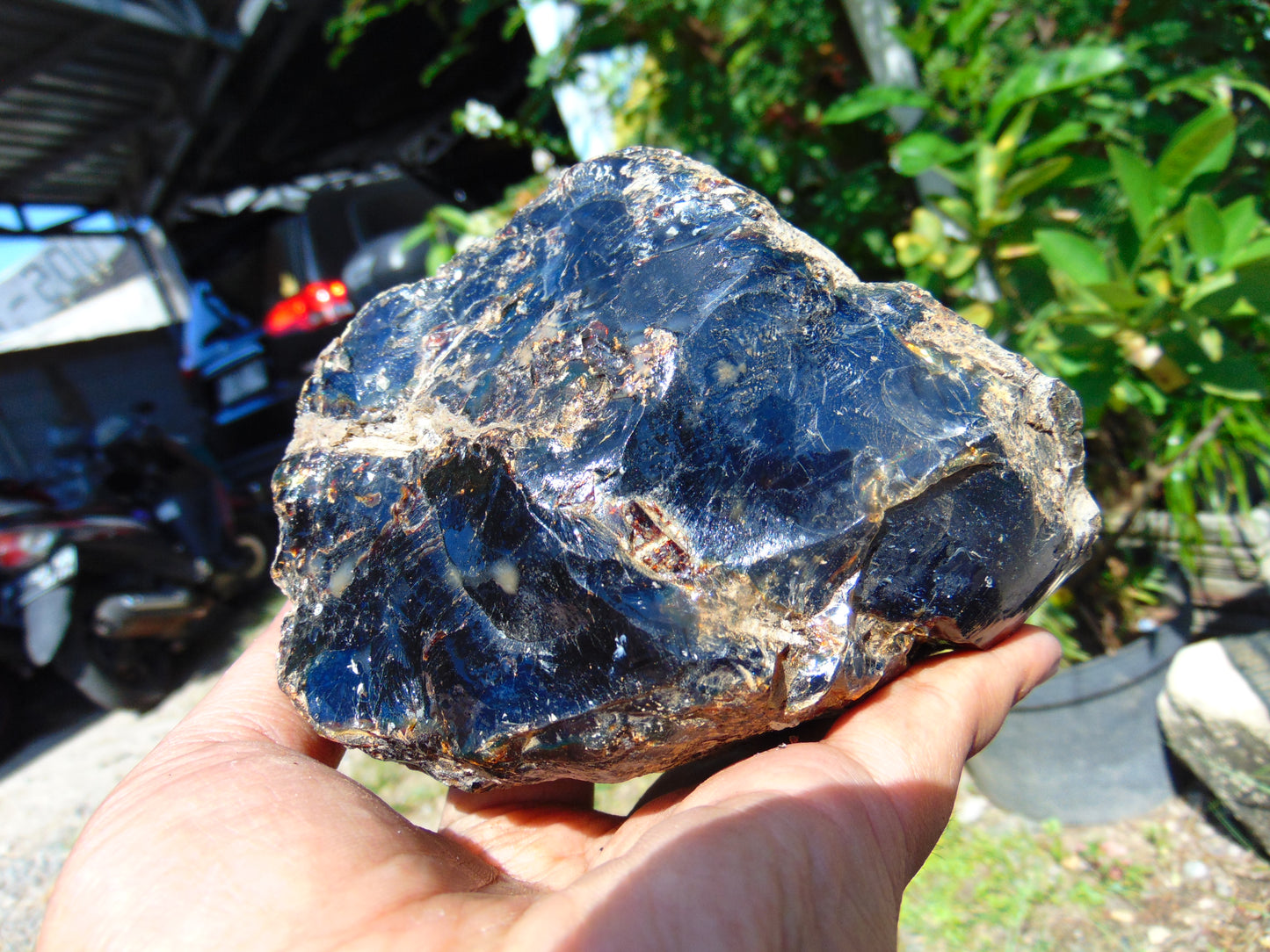 401 gram Rough Raw Indonesian Blue Amber for Healing MLRB71