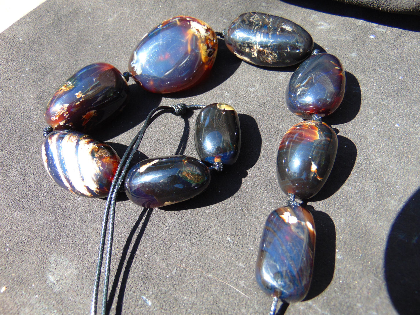 138 gram Small Beads Combination Necklace Indonesian Amber for Healing