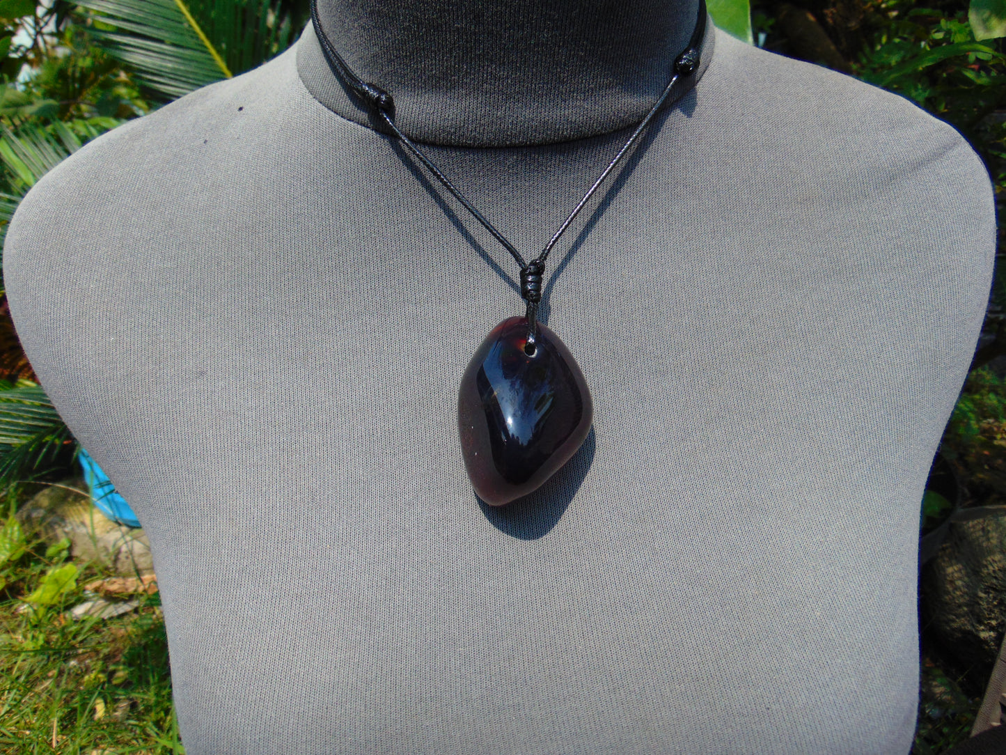 27 gr Pendant 50x34x32 mm Indonesian Blue Amber for Healing PEA106