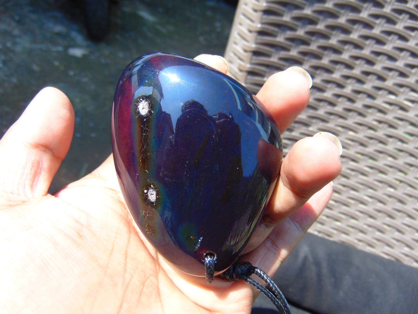 72.57 gr Pendant Indonesian blue Amber for Healing N40