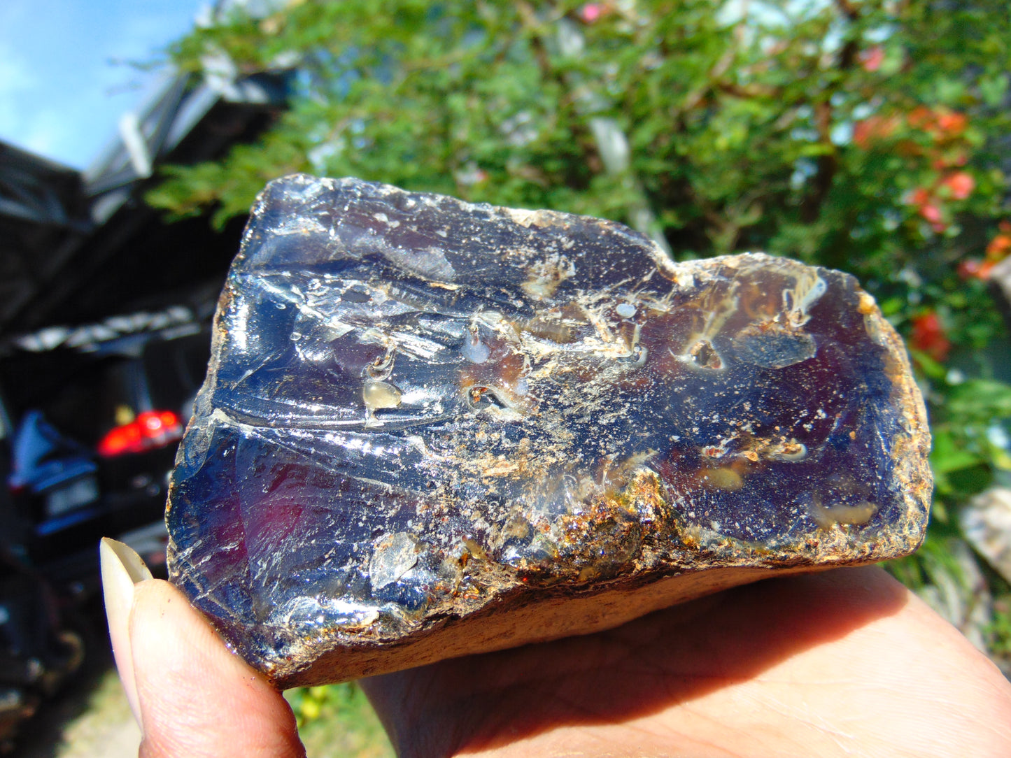 264 gram Rough Raw Indonesian Blue Amber for Healing RBM65