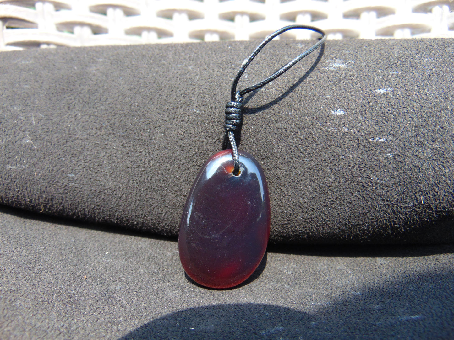 7 gr Pendant 40x26x11 mm Indonesian Blue Amber for Healing A21