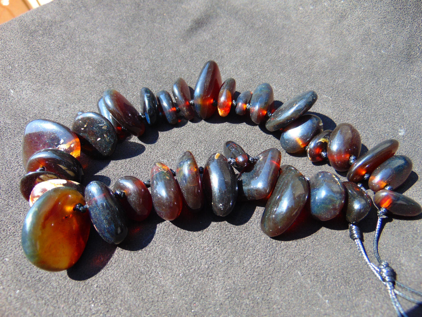 103 gram Small Beads Combination Necklace Indonesian Amber for Healing A652