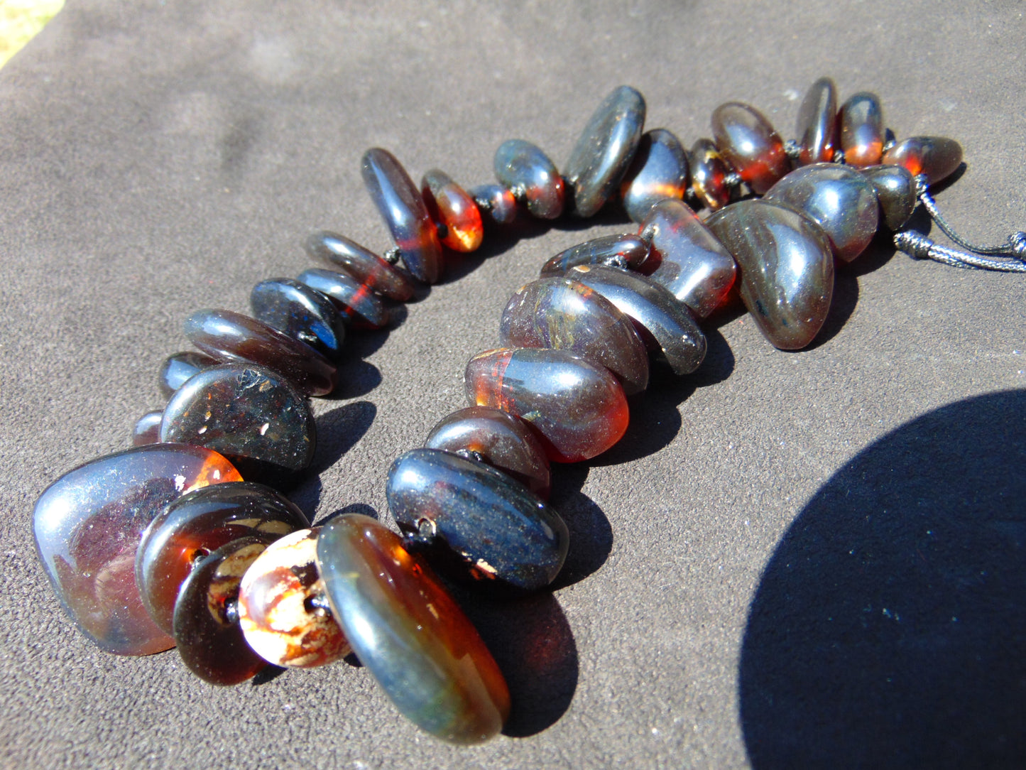 103 gram Small Beads Combination Necklace Indonesian Amber for Healing A652