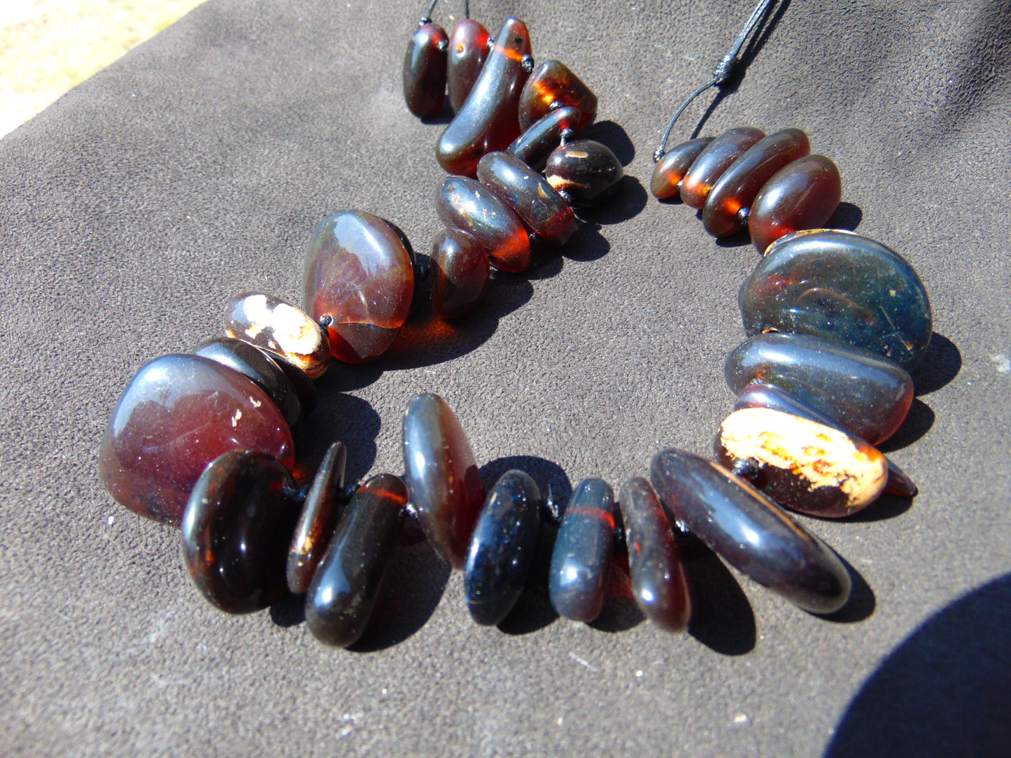 103 gram Small Beads Combination Necklace Indonesian Amber for Healing A652