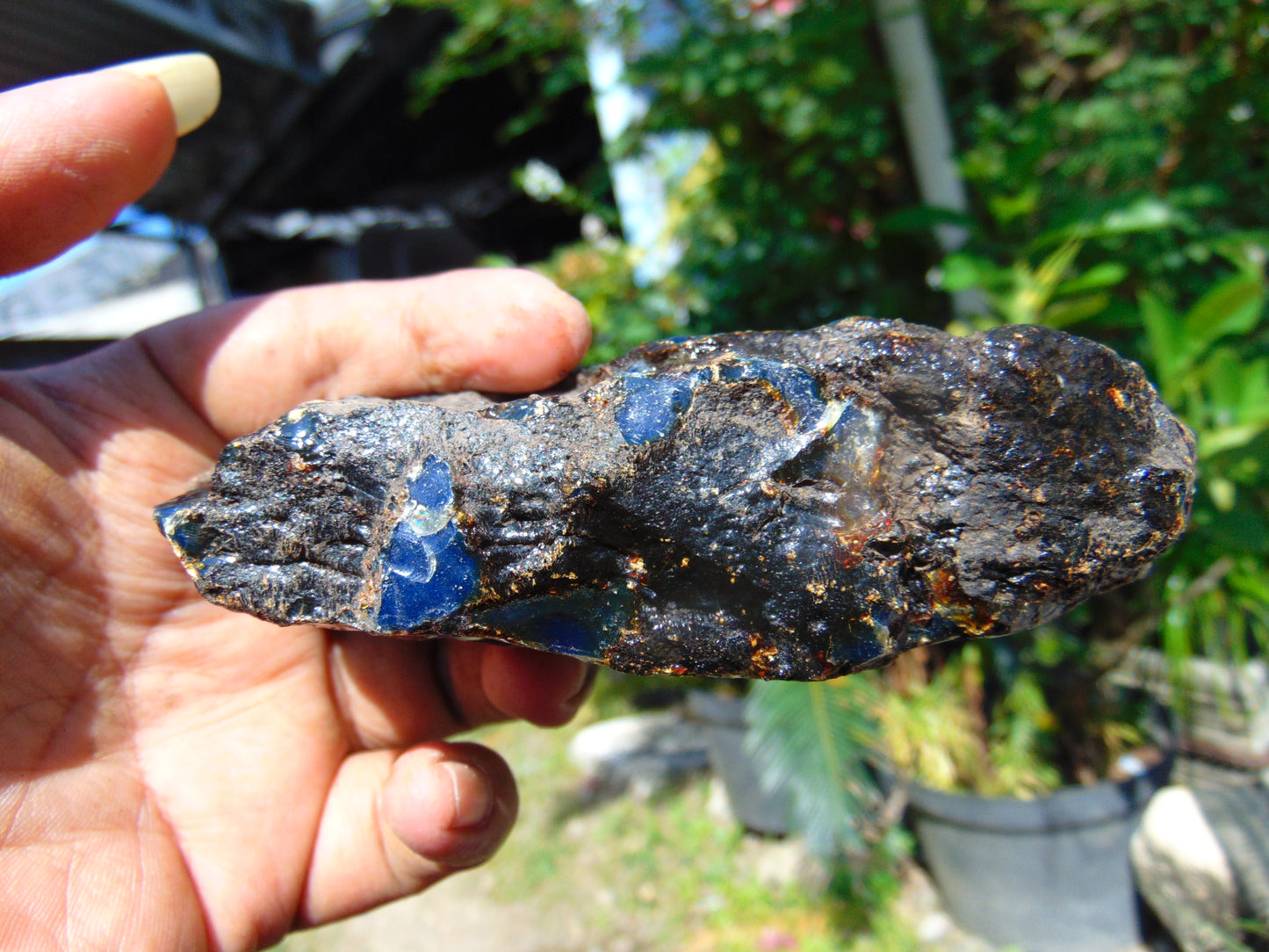 138 gram Rough Raw Indonesian Blue Amber for Healing RBM45