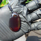 7 gr Pendant 40x26x11 mm Indonesian Blue Amber for Healing A21