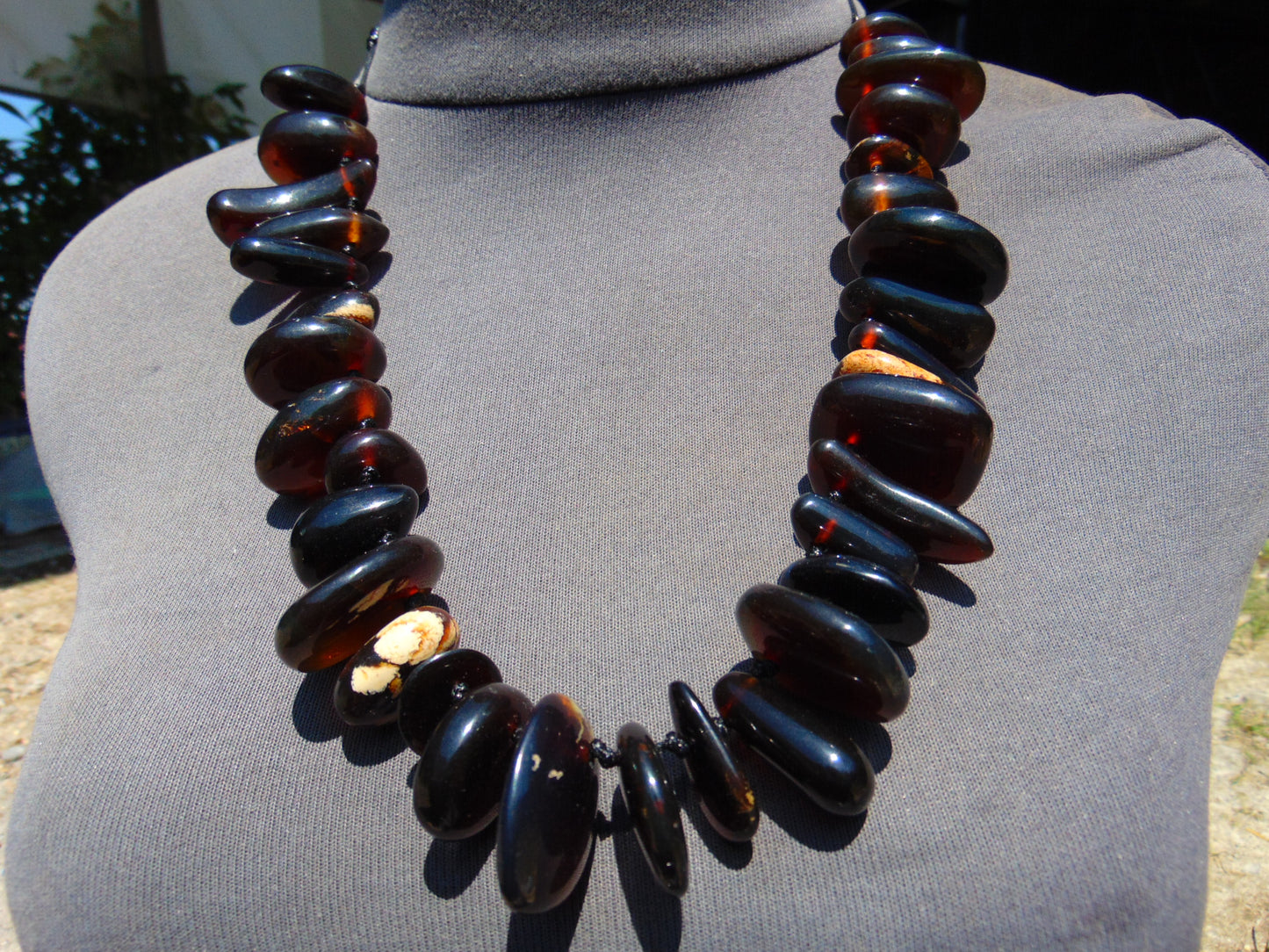 103 gram Small Beads Combination Necklace Indonesian Amber for Healing A652