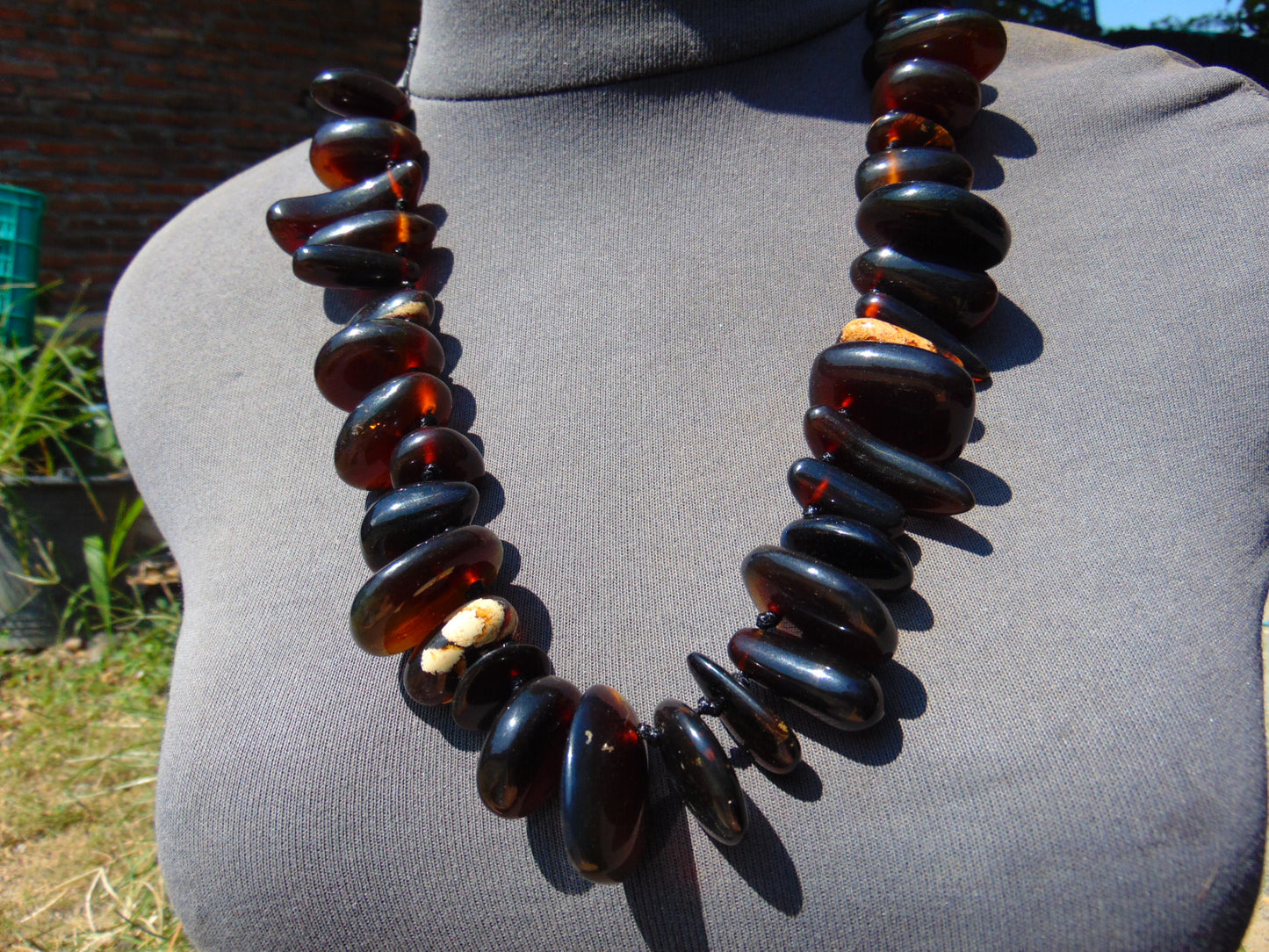 103 gram Small Beads Combination Necklace Indonesian Amber for Healing A652