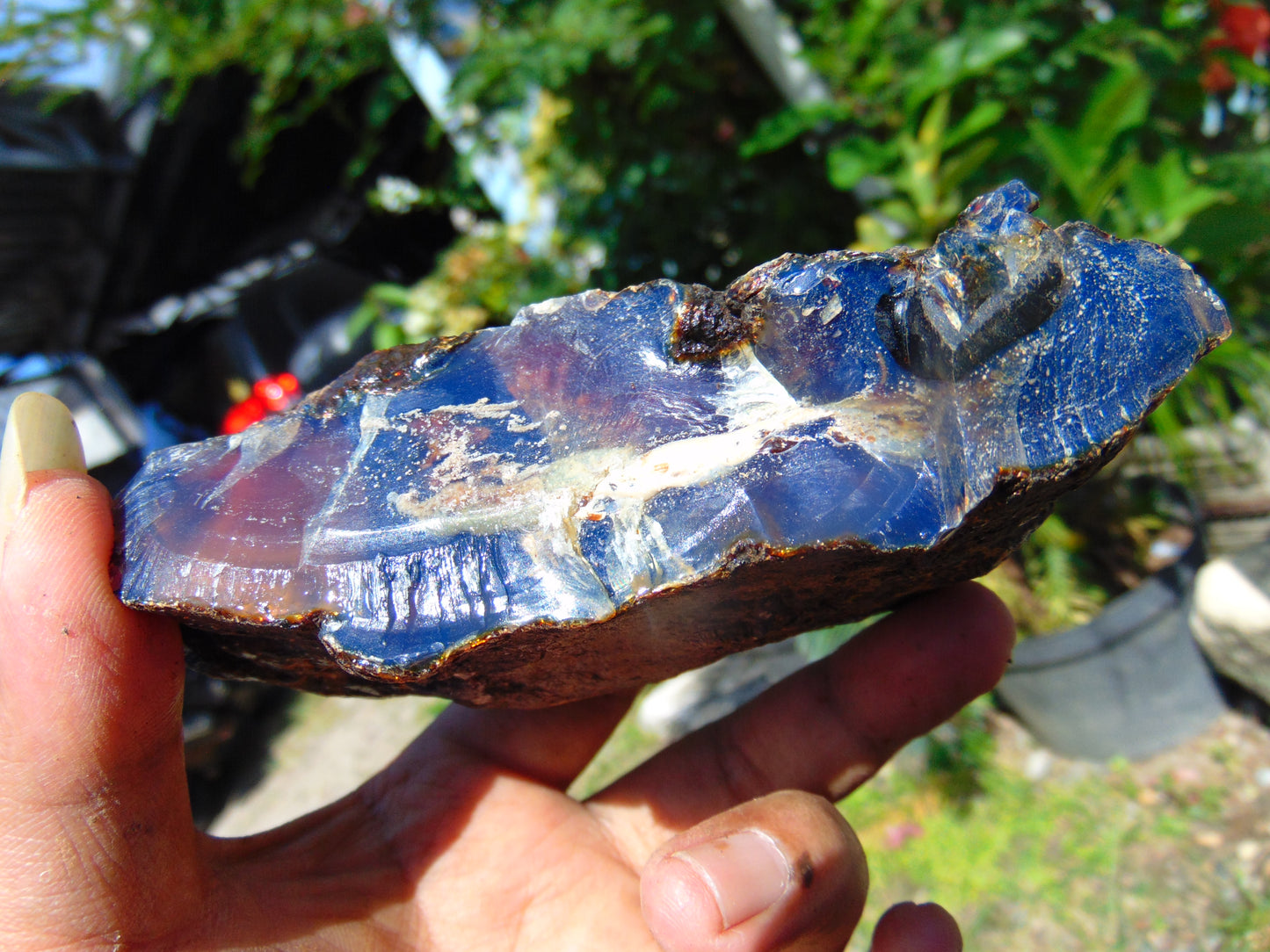 138 gram Rough Raw Indonesian Blue Amber for Healing RBM45