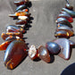 219 gram Small Beads Combination Necklace Statement Indonesian Amber for Healing A651