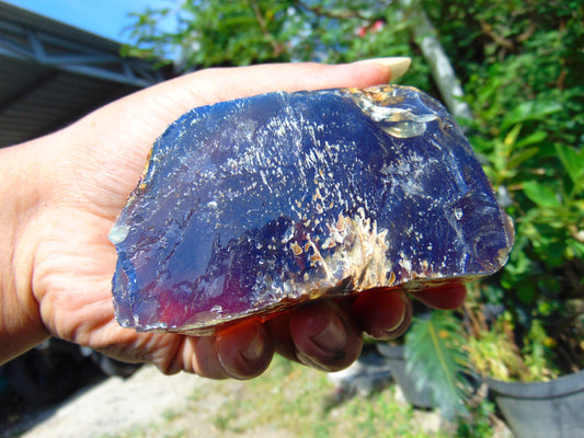 202 gram Rough Raw Indonesian Blue Amber for Healing RBM38